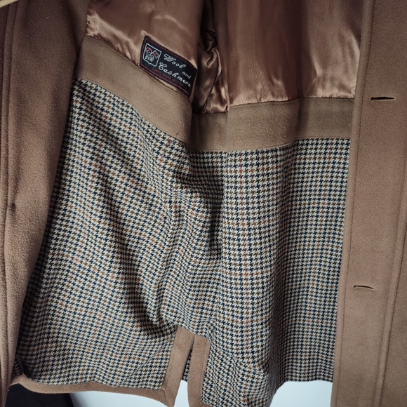 Mario Valente Men's Italian Made Wool & Cashmere Coat Sz 42 - Picture 14 of 15